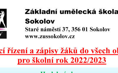 Zápisy všech žáků pro školní rok 2022/2023