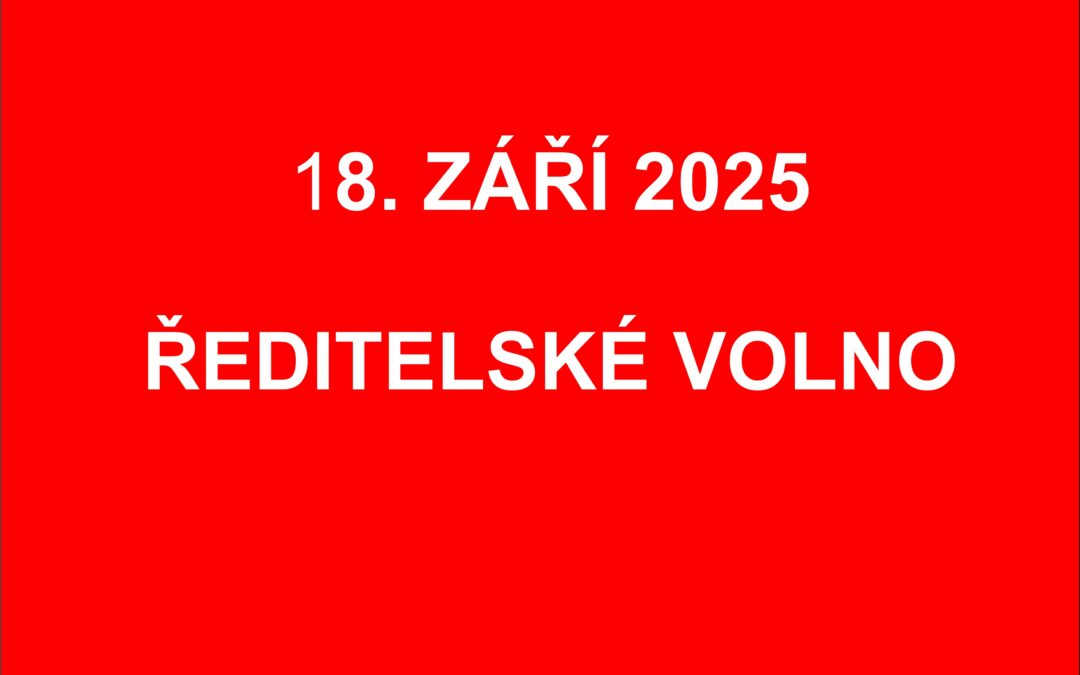 Ředitelské volno