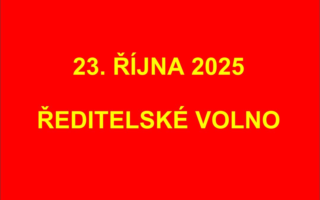 Ředitelské volno